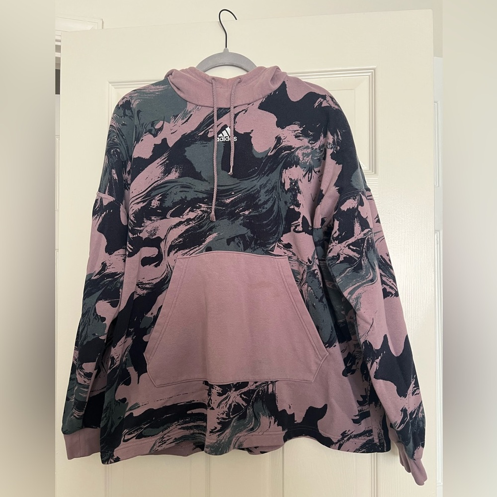 Marbled Adidas Hoodie